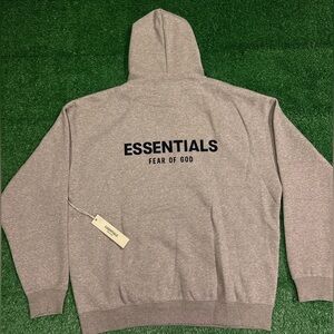 Dark Oat Essentials Fear of God Hoodie XS Brand New